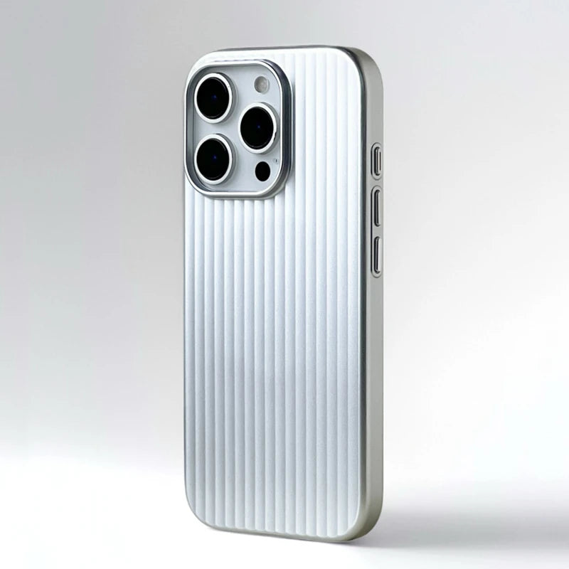 Electroplated 3D Stripes MagSafe Case – iPhone 17/16/15/14 Pro Max, Matte Hard PC Magnetic Cover. This page is ready